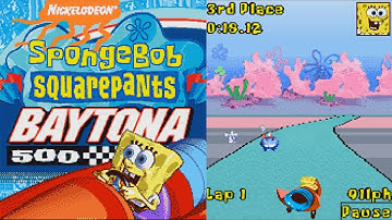 SpongeBob: Baytona 500 JAVA GAME (THQ Wireless 2005) FULL WALKTHROUGH