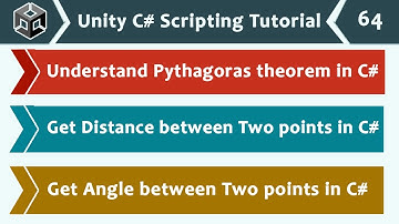 Pythagoras Theorem for Distance & Angles - Unity C# Scripting Tutorial 64 🚀