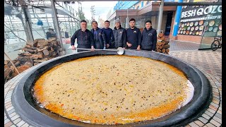 BIGGEST STREET FOOD in the WORLD! Center of PILAF in Uzbekistan