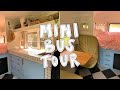 DIY mini school bus tiny house tour
