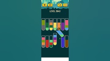 water sort puzzle - level 3643