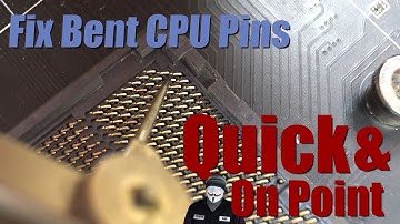 Fix Bent CPU Pins How To Repair Damaged Processor Socket On Motherboard Straighten Fixing Intel AMD