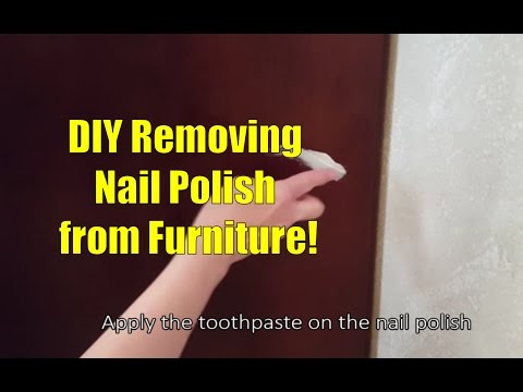 How To Remove Nail Polish On Wood