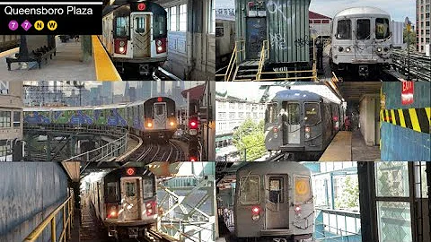 (7), (7X), (N), and (W) Train Action at Long Island City-Queensboro Plaza