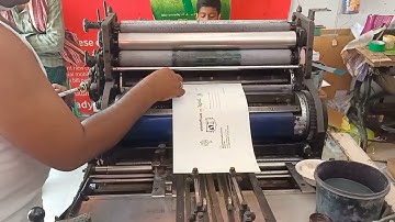 Wedding Card Cover Green Colour Printing By Hamada 800 Offset Printing Machine || A to Z Process