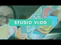 STUDIO VLOG! - A Busy Etsy Weekend | Making New Stickers | End of the 100 Day Project | Chatty Vlog