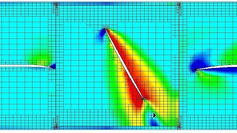 SolidWorks Flow Simulation - Large Supersonic Fan Preview - Mid Iterations