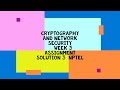 Cryptography & Network Security Week 3 - Complete Solution | NPTEL 2022 🔐