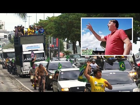 Brazil's President Bolsonaro joins anti-lockdown protest over coronavirus stay-at-home orders