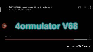 How to make 4ormulator v68