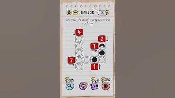 Brain Test Level 213 ( We must fill all of the grids in the factory. )