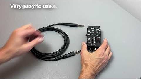 How to use a Whirlwind Cable Tester to test a Guitar or Bass Cable