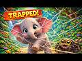Elephant In The Spider Web Funny Rescue Rhyme For Kids PiloPilo Rhymes