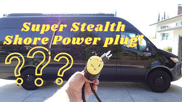 Van Life Stealth Shore Power Plug Install▶️ 30 Amp Electrical RV Plug