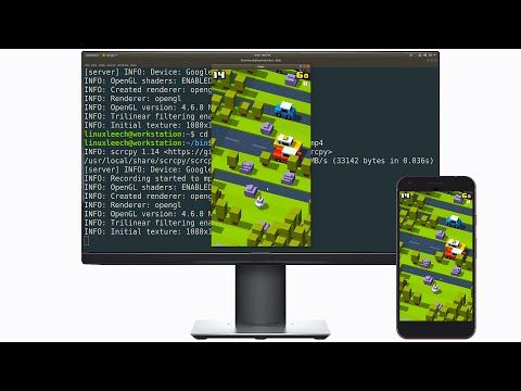 Control and Record Android From PC - Linux