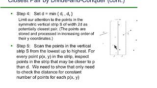 Solving the Closest Problem using Divide and Conquer