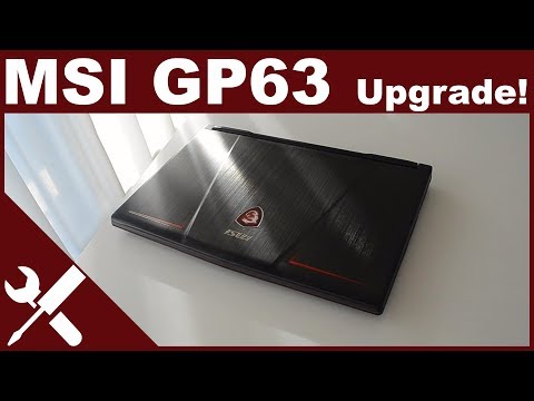 Upgrade MSI GP63-Leopard-8RE gaming laptop RAM and drives, gameplay on GTX 1060