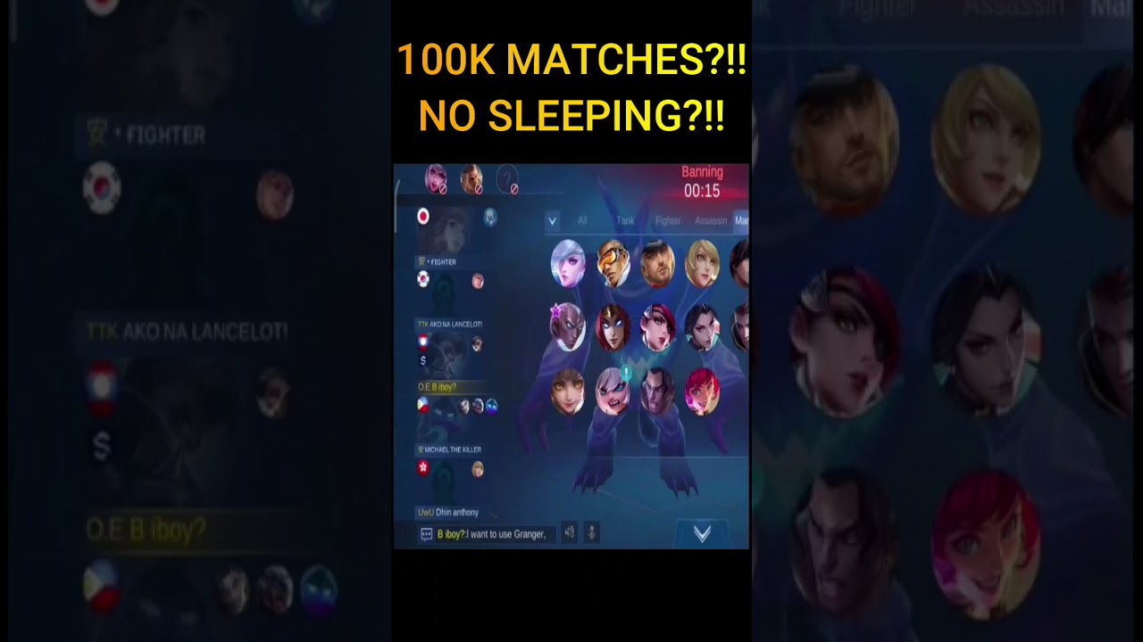 100K Matches Granger With 90% Win Rate|| No Sleeping!! World record!! || Mobile Legends Bang Bang