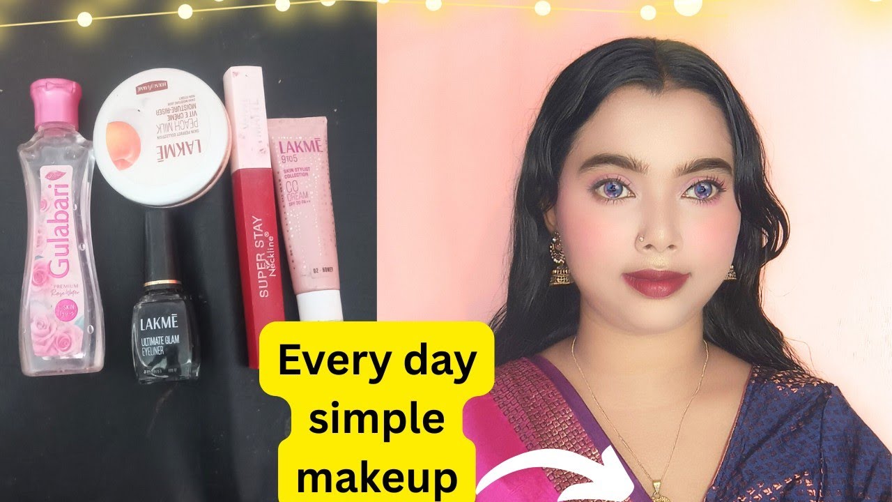 Every day simple makeup with fair and Lovely  and Lakme cc cream
