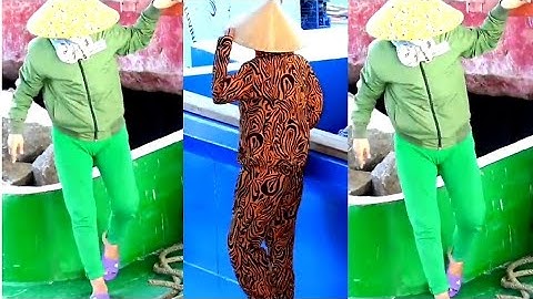 Chị Gái Đi Sà Lan Xanh Lá Qua Cống Ngăn Mặn Cùng Những Ghe Tràm Đạp Sịt Khói Đen |CNM