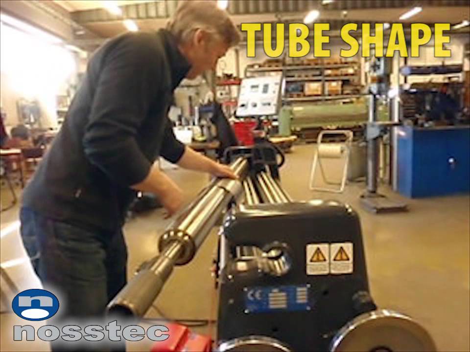 Nosstec 8266 3 Roll Bender with NEW CNC Control - YouTube