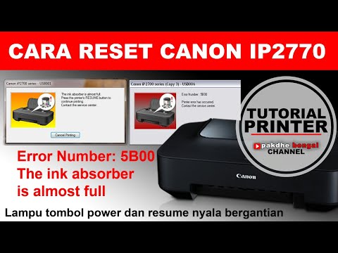 Reset Printer Canon Ip2770 Dengan Software Resetter. 