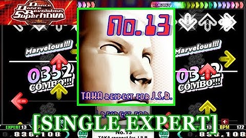【DDR SN】 No.13 / TAKA respect for J.S.B [SINGLE EXPERT] 譜面確認+Clap