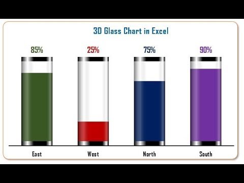 Info Graphics 3d Glass Chart In Excel Youtube