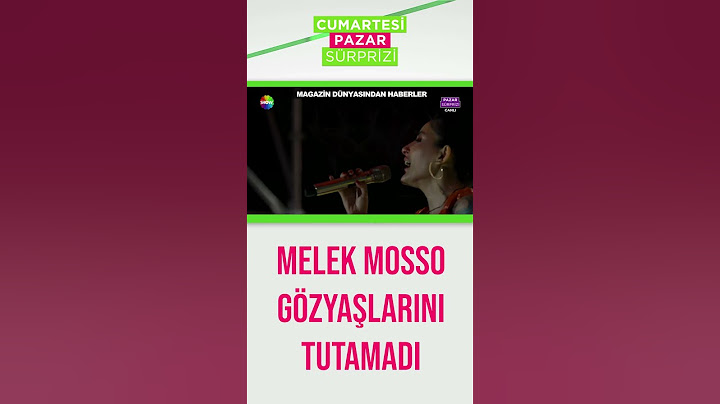 Melek Mosso, konser esnasında gözyaşlarını tutamadı! | #shorts