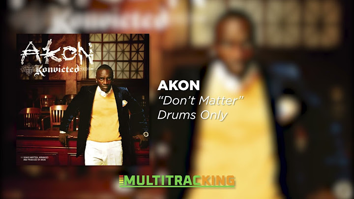 Don't Matter Drums version - Drums performance video thumbnail