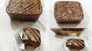 Just 10 minutes No Bake Chocolate Biscuit Pudding Recipe