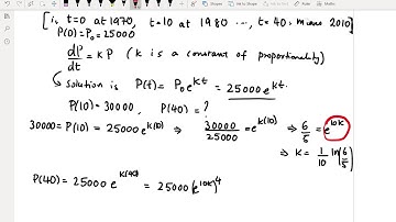 3.8 Exponential Growth and Decay: Calculus I