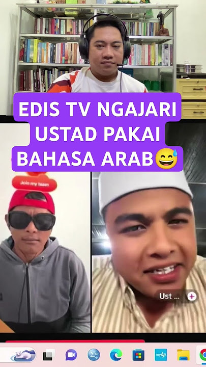 EDIS TV NGAJARI USTAD SAAT DITANYA BAHASA ARABš