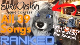 All 39 Song for Eurovision 2021 Ranked by Eurovision Furry (whomostly rambles and says vibe)