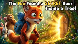 The Fox Found a SECRET Door Inside a Tree! 🦊🚪✨ | Animal Cartoon