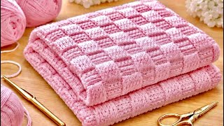 Super Easy Crochet Baby Blanket Pattern for Beginners (Step by Step)