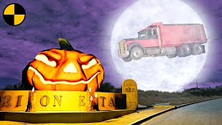 Ghost Truck vs Cars 😱 BeamNG.Drive Halloween