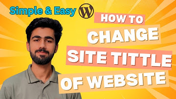 How to Change Site Title in WordPress (2025) 🔥 | Fast & Easy Guide #wordpress #tittle #easy #learn