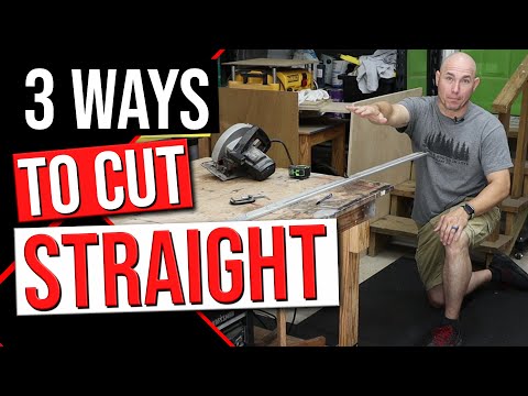 How To Make Straight Cuts with a Circular Saw and a Straight Edge or a Kreg Rip Cut