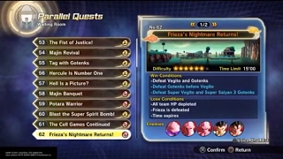 DragonBall Xenoverse 2 parallel Quest 62 ultimate finish