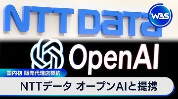 NTTデータ オープンAIと提携　国内初 販売代理店契約【WBS】