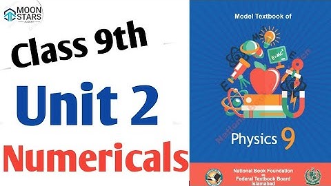 Unit 2 Physics Class 9 Numericals NBF 2024, Chapter 2 Numerical, National Book Foundation