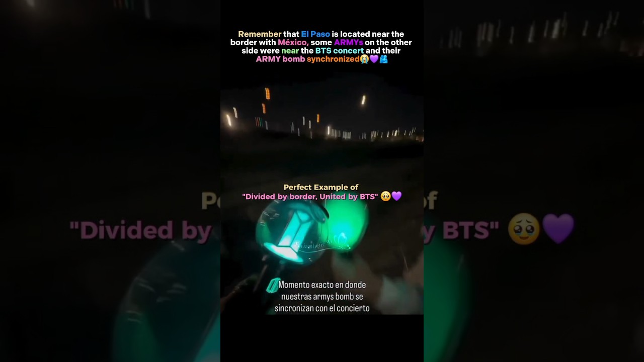 Divided by borders, United by #bts 🥹🫂💜 #bts_swim #arirang #worldtour #btsconcert #ytshort