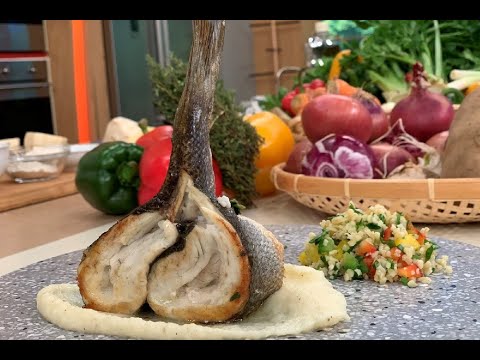 Πέτρος Συρίγος - Φιλέτο λαβράκι σοτέ με πουρέ σελινόριζας (Ελένη)