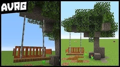 Minecraft Tree Swing Tutorial 🔥(Cool Minecraft Designs)
