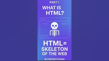 “What is HTML? Explained in 30 Seconds! (Part 1)” #codewithyama #frontend #frontendcourse #html