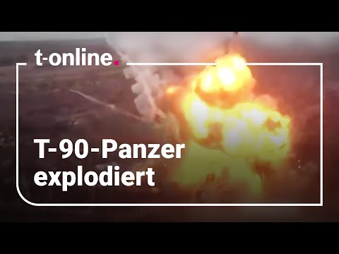 Ukraine-Krieg: Kiew zerstört russischen T-90-Panzer