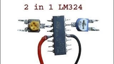 2 in 1 LM324 diy electronics projects, simple and easy