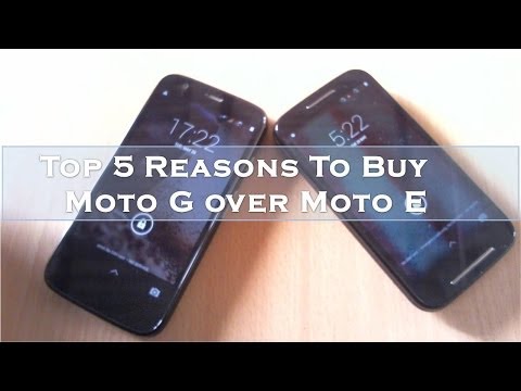 Top Five Reasons To Buy Moto G over Moto E