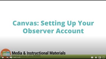 Canvas: Setting Up Your Observer Account